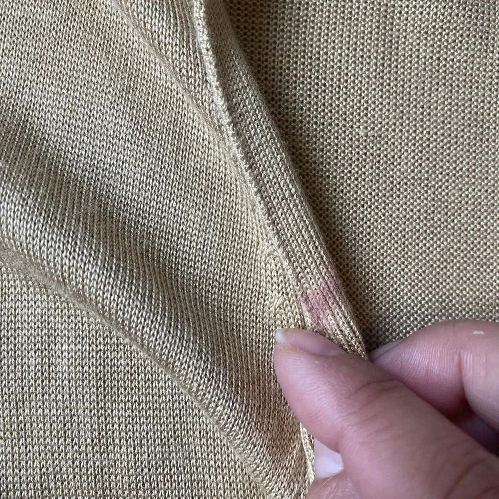 Grace Perfect Fit Women’s Open Cardigan Sz M Soft Casual Viscose Tan 3/4 Sleeve - Picture 11 of 11